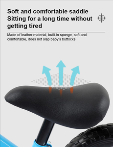 Vélo d'équilibre pour enfants sans pédales en métal, vélo d'apprentissage pour bébés - Product Image 5