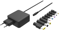 Chargeurs d'ordinateur portable THEONE OEM/ODM 65W Noir Blanc, Câble de chargeur d'ordinateur portable avec prise UK/US/AU/EU, Solution GaN pour le bureau