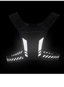 Gilet réfléchissant course sac à dos gilet téléphone portable poitrine harnais sac Ydration noir course gilet A-1200 - Product Image 6