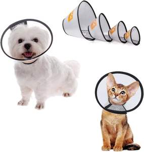 조절 가능한 개 보호용 엘리자베스 목걸이 부드러운 개 목 회복용 안티 바이트 목걸이 - Product Image 1