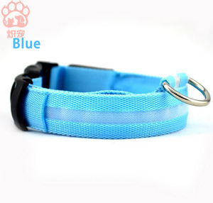 Alta calidad respetuoso con el medio ambiente al por mayor gran oferta de lujo recargable LED luminoso <span class=keywords><strong>Collar</strong></span> para mascotas cuerda de tracción reflectante de nailon para perros - Product Image 6