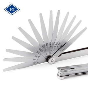 0.02-1.00mm Straight Blades Stainless Steel Blade <strong>Feeler</strong> <strong>Gauge</strong> Tape Set Gap Measuring Tool - Product Image 3