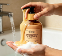 Shampoo au savon noir de marque privée, beurre de karité, huile de ricin, aloe vera, anti-frisottis, lissant, hydratant, pour cheveux bouclés, sans cruauté