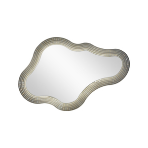 Cadre en bois moderne de luxe Verre HD Miroir de décoration de la maison Salon de coiffure mural Cadre lumineux Miroir nuage Décoration - Product Image 5