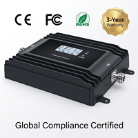 Amplificateur de signal cellulaire EasyBoost Tri-Band 800/900/1800MHz 72dB à gain élevé avec contrôle LCD via application Tuya pour 3G/4G/5G Maison/Bureau