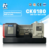 Torno CNC de Grado Industrial CK6180 de Alta Resistencia y Gran Diámetro con Soporte Opcional GSK/Fanuc para Producción a Gran Escala