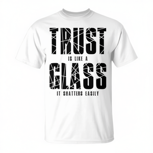 La confianza es como un cristal, camiseta motivacional, ropa familiar para mamá, para la autoconciencia - Product Image 2