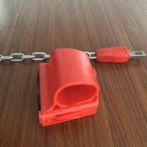 עגלת קניות לסופרמרקט עם ידית אליפטית מעוקלת מפלסטיק ומנעול מטבעות - Product Image 3