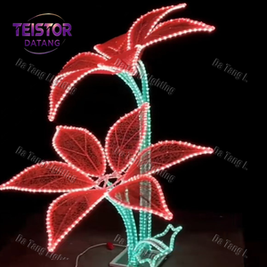 Luces LED 3D Personalizadas con Motivos de Rosas y Tulipanes para Paisajes Comerciales y Festivos - Product Image 5