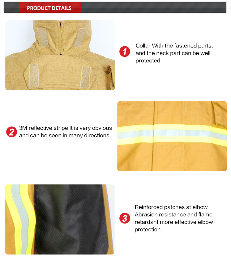 Aramid Fire Fighter Flame Retardant Clothing Fire Approach Clothing