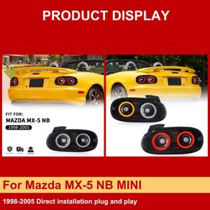 J ไฟท้ายสำหรับ MAZDA MX-5 NB <span class=keywords><strong>2002</strong></span>ประกอบไฟท้าย1998-2005ขนาดเล็กสำหรับ MAZDA Mx5 NB ไฟท้าย - Product Image 2