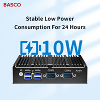 Mini PC Industrial Integrado Sin Ventilador N2840/J1900/J4125/J6412 de Cuatro Núcleos con Windows 10/11/Linux, 2 LAN, 6 USB, 2 COM, HDMI, VGA