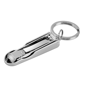 Coupe-ongles en acier inoxydable pliable pour doigts et orteils avec porte-clés, outil de manucure portable - Product Image 5
