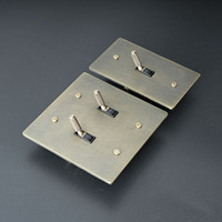 Interrupteur à bascule en laiton bronze, norme américaine, variateur LED, contrôleur de lampe de chevet pour hôtel et maison, GFCI, USB Type-C