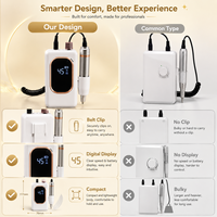 Vantrend OEM Machine à ongles professionnelle personnalisée rechargeable portable avec clip ceinture pour salon, vente au détail et en gros, fournitures pour ongles Chine