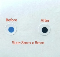 Papier adhésif thermochromique irréversible 100C, auto-adhésif, résistant aux hautes températures, résistant à l'huile, étiquette indiquant la température