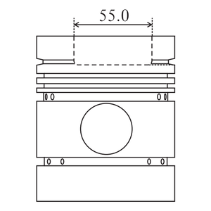 Falda ALFIN OM <span class=keywords><strong>360</strong></span> MOS2, pistón del motor, 6CYL, 115,0mm, 8717640700 87-176411-00 93508600 0051100 8717640000 87-176400-00 - Product Image 3