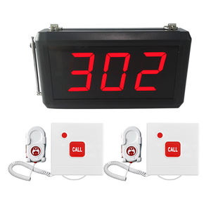 Sistema Inalámbrico Inteligente de Llamada de Emergencia para Cama, 1 Pantalla Contadora, 10 Botones para Pacientes y Enfermeras, para Clínica o Residencia - Product Image 1