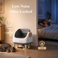 Bac à litière automatique intelligent pour chat, toilette pour chat autonettoyante, capteurs de sécurité anti-pincement, contrôle des odeurs, grande capacité, pour chats d'intérieur
