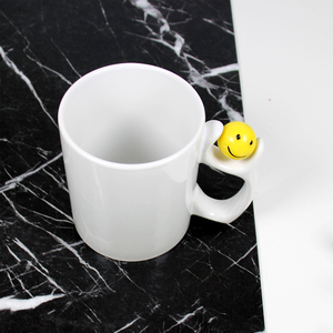 Taza de Cerámica Blanca Lisa de 11 oz para Sublimación, con Asa de Baloncesto/Fútbol, con Cuchara, Taza de Café Creativa para Regalo de Jubilación - Product Image 3