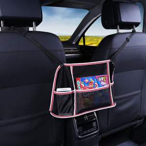 Netz-Autositz-Organizer für Zwischen den Sitzen Große Kapazität Handtaschenhalter Auto-Innenraum Netz-Tasche Aufbewahrungstasche mit Handyfach - Product Image 3