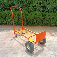 Carretilla de Plataforma de Acero, Precio Económico, Carretilla de Jardín, Carretilla de Transporte, Carretilla Manual, Carretilla de 200 kg de Capacidad, Carretilla Resistente