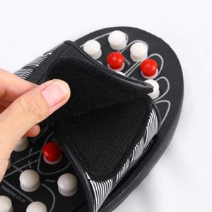 Chaussons de massage des pieds en pierre de tourmaline saine avec nœuds d'acupression simulant la pression des doigts humains - Product Image 6