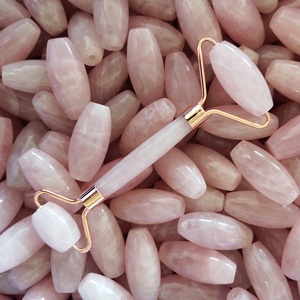 Rodillo de Jade rosa de alta calidad, masajeador de <span class=keywords><strong>Cuarzo</strong></span> Rosa, antiedad, gran oferta - Product Image 2