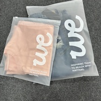 Sacs à vêtements écologiques personnalisés, sacs à fermeture éclair givrés pour vêtements avec logo personnalisé, sacs à fermeture éclair en plastique transparent imprimés sur mesure