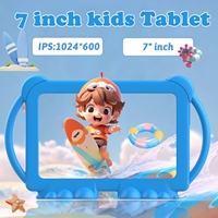 Tablet Educativa Infantil de 7 Pulgadas con Wifi, Android 12.0, 4GB, 32GB, Procesador Rockchip, para el Aprendizaje Infantil, con Funda de Silicona