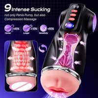 Masturbateur automatique pour homme avec contrôle par application, 9 modes de succion, de vibration et de poussée, jouets sexuels pour hommes, pompe à pénis, stimulateur pour adultes