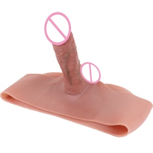 SXXY Silicone Strap on <b>Dildos</b>, Realistic Penis Sleeve Pants Portable Adult Sex Toys Strap, Realistic , SM Sex Toy for Women, Men - Product Image 4