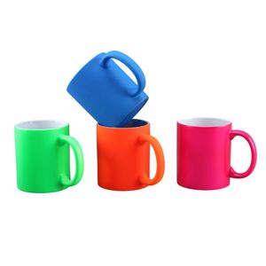 Taza de Cerámica Fluorescente de 350 ml (11 oz) para Sublimación, Venta Directa de Fábrica, Personalizable con Logotipo, Regalo para el Hogar - Product Image 2