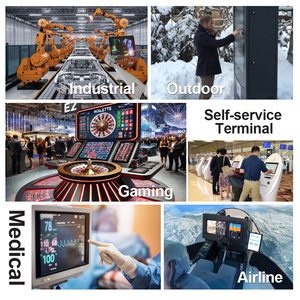 <span class=keywords><strong>27</strong></span> inç 18,5 inç Dokunmatik Ekran Modülü G+G Kaplama Camı USB I2C Kapasitif Açık Çerçeve Yüksek Parlaklık Endüstriyel Monitör - Product Image 6