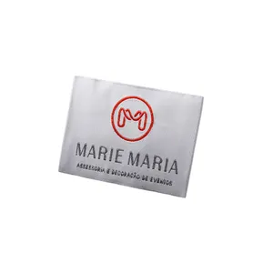 Altın iplik harfleri marka adı şam dokuma etiketler logolar giyim pamuk özelleştirilmiş konfeksiyon etiketleri için baskılı etiket