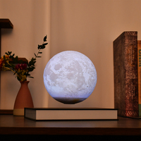Lampe de Lune Flottante 3 Couleurs LED 3D Lampe Flottante Magnétique Lévitation Lumière de Lune
