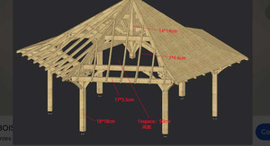 Cabane en <span class=keywords><strong>bois</strong></span> traditionnelle écologique en forme de <span class=keywords><strong>bateau</strong></span> avec structure de pergola en <span class=keywords><strong>bois</strong></span> - Product Image 4