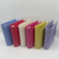 Porte-documents à 6 anneaux en cuir PU, classeur à feuilles mobiles A5 A6 pour notes scolaires et planification, vente en gros