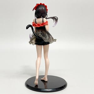 <span class=keywords><strong>Kurumi</strong></span> <span class=keywords><strong>Tokisaki</strong></span> Figura Gato Oreja Camisón Ver. Estatua de chica de Anime, juguete de modelo de PVC coleccionable para regalo de decoración de escritorio - Product Image 4