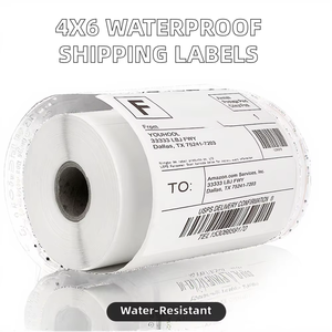 Factory Wholesale Direct Thermal Shipping Packaging Labels Customizable 4x6 Waterproof Oil Resistant Supermarket Use 500 <b>Sheets</b> - Product Image 2