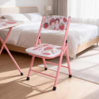 Bureau d'étude et table à manger pliables et réglables avec chaise et rangement, structure métallique durable