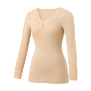 Haut thermique ultra-fin pour <span class=keywords><strong>femme</strong></span>, à l'acide hyaluronique, à température constante, pour la beauté de la peau, collection automne - Product Image 1