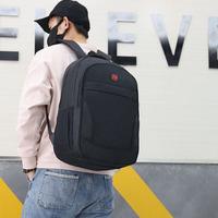 Venta al por mayor de fábrica, mochila informal para ordenador, Material Oxford con cremallera, mochila impermeable para ordenador portátil de negocios, bolsas