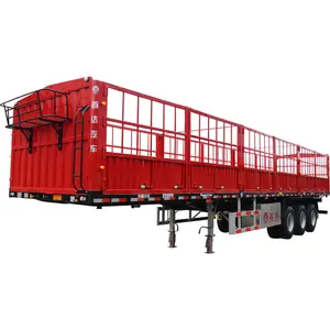 中国制造的半挂卡车水泥散货船卡车拖车拖车卡车，带工具箱