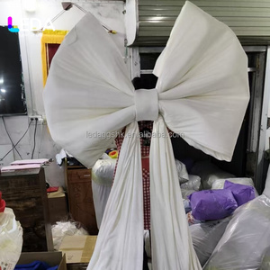 Lazo de Terciopelo Gigante Elegante, Nuevo, Directo de Fábrica LEDA, 120x250cm, para Decoración de Fiestas Navideñas en Interiores/Exteriores (Rosa) - Product Image 6