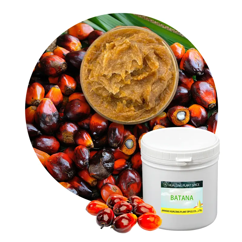 Fournisseur de prix en vrac de beurres corporels bruts personnalisés, 1kg d'huile de batana de noix de palme biologique du Honduras pour la peau des cheveux | Ojon (Elaeis oleifera)