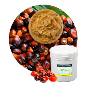 Custom Raw Body Butter harga grosir pemasok, 1kg negara kelapa sawit murni organik minyak Batana untuk kulit rambut | Ocon (Elaeis oleifera)