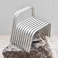 Table et chaises de jardin en aluminium imperméable de style minimaliste nordique pour cour, patio, café, salon de thé, mobilier de salle à manger