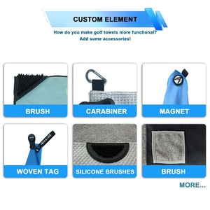Serviettes de golf magnétiques en tissu gaufré de haute qualité, personnalisées, écologiques, pour la gym, le <span class=keywords><strong>fitness</strong></span> et le sport - Product Image 6