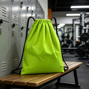 Sacs à chaussures personnalisés avec logo, sacs à dos de sport à cordon, sacs à cordon de grande taille, sacs de sport imperméables en Oxford, sacs de sport à cordon pour la gym - Product Image 1
